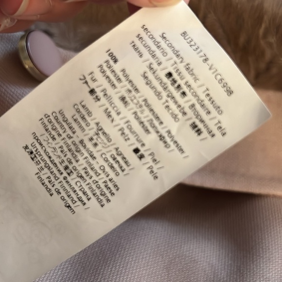 VALENTINO TechnoCOUTURE JACKET Beautiful Nude Color with Lamb fur insert Size 10 - Picture 15 of 15